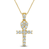 10KT 0.46-0.53CT D-CHARM "ANKH"