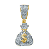 10K 0.19-0.22CT D-MONEY BAGS CHARM